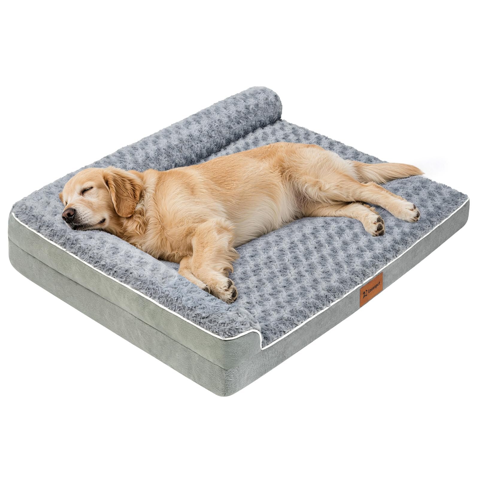 Cama Ortopédica para Cachorros Grandes 90x70 Capa Removível e Lavável